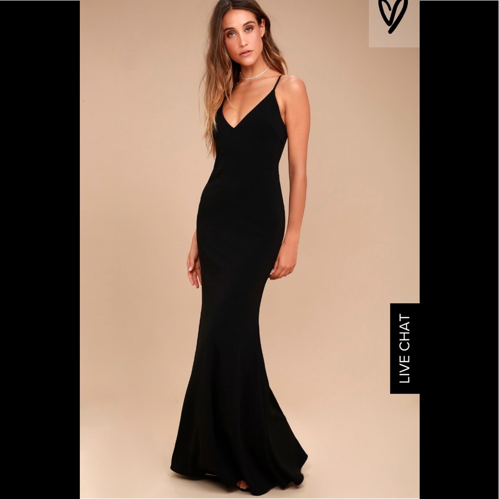 INFINITE GLORY BLACK MAXI DRESS
